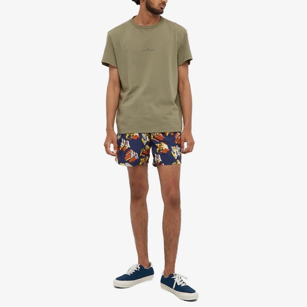 PALM ANGELS X VILBREQUIN MONOGRAMMED LOGO SWIM SHORTS SIZE S - Picture 8 of 15